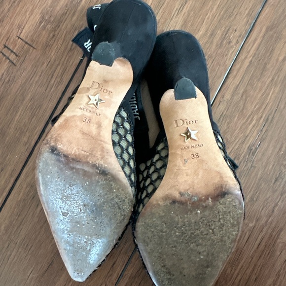 Dior Black Suede And Mesh J'Adior
Slingback Sandals Size 38 - Picture 5 of 7